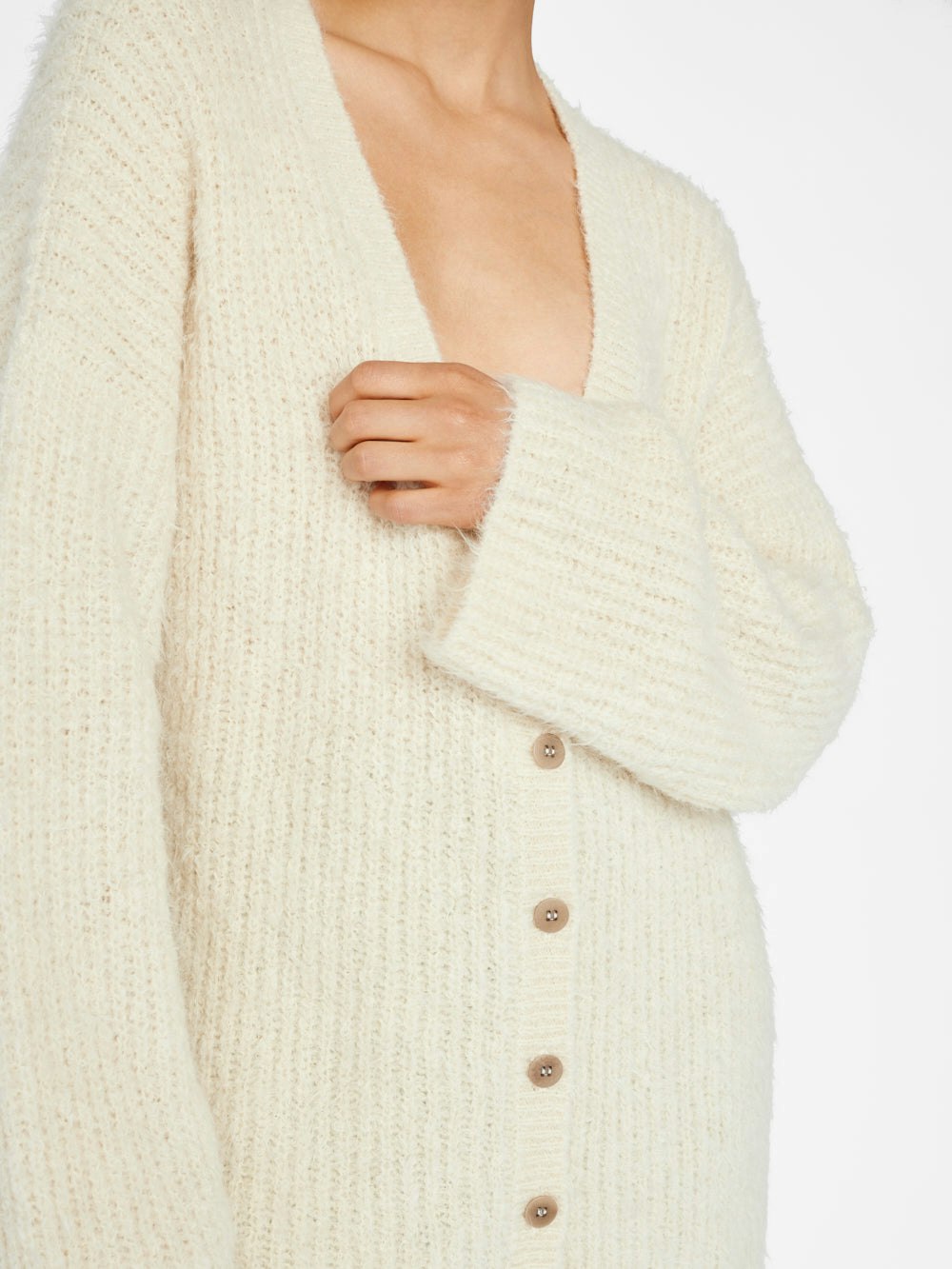 sweater front detail view